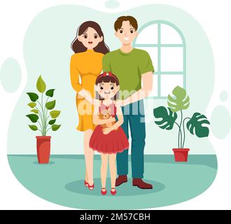 Child Adoption Agency By Taking Kids To Be Raised, Cared And Educated With Love In Flat Cartoon Hand Drawn Template Illustration Stock Vector