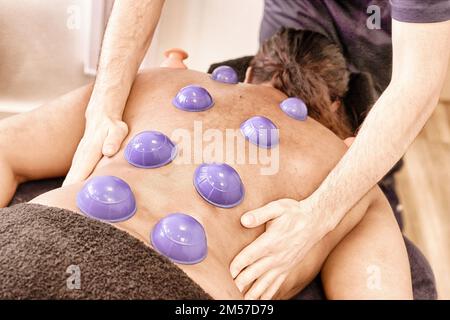 Close Wooden Equipment Anticellulite Massage Stock Photo 1389921356