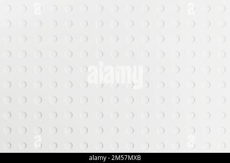 White seamless texture. Abstract geometric pattern with white circle, paper card, metal cutting, engraving, white soft background, 3d rendering Stock Photo