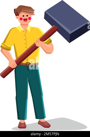 hammer instrument vector Stock Vector