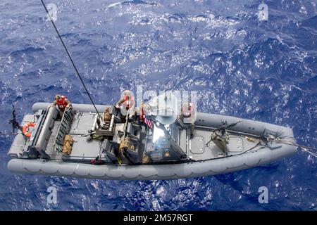 PACIFIC OCEAN (Dec. 6, 2022) – An 11m rigid hull inflatable boat (RHIB ...