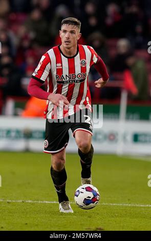 Sheffield, England, 26th December 2022.  Ciaran Clark of Sheffield Utd during the Sky Bet Championship match at Bramall Lane, Sheffield. Picture credit should read: Andrew Yates / Sportimage Credit: Sportimage/Alamy Live News Stock Photo