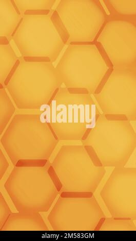 Yellow, orange beehive background. Honeycomb, bees hive cells pattern ...