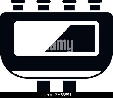 Power junction box icon simple vector. Electric switch. Safety wall Stock Vector