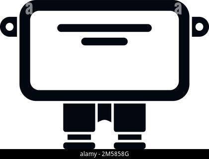 Energy junction box icon simple vector. Electric switch. Control current Stock Vector