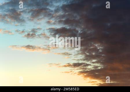 The blue sky and clouds sky. sky background before sunset Stock Photo