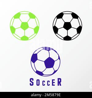 Unique 3 simple ball shape image graphic icon logo design abstract concept vector stock. Can be used as a symbol related to sport or game. Stock Vector