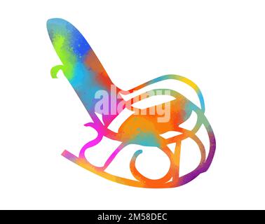 Rocking chair vector colorful icon. Premium quality. Vector illustration Stock Vector