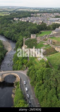 A beautiful shot of the Pickering Castle  in Pickering, North Yorkshire, England Stock Photo