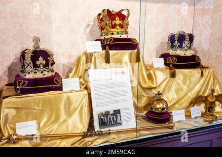 England, Kent, Rochester, Eastgate House, Exhibit of Replica Crown Jewels *** Local Caption ***  UK,United Kingdom,Great Britain,Britain,England,Engli Stock Photo