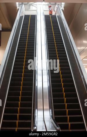 Dhaka, Bangladesh - December 27, 2022: Agargaon Metro Railway Station in Dhaka. Bangladesh's first time metro rail line project in the capital Dhaka, Stock Photo