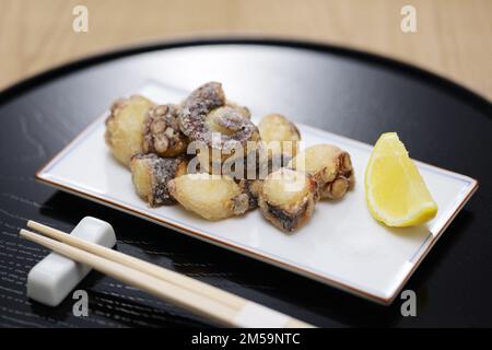 fried octopus, Japanese cuisine Stock Photo