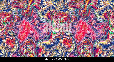 Vibrant pink distortion border. Bright colorful kitsch banner for fluid ...