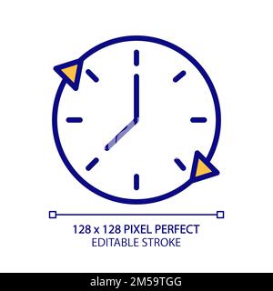 Time period pixel perfect RGB color icon Stock Vector
