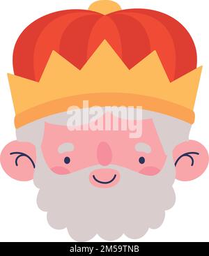 melchior wise face Stock Vector Image & Art - Alamy