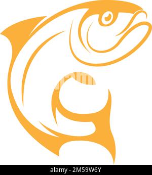 Fish Logo design illustration vector Template Stock Vector