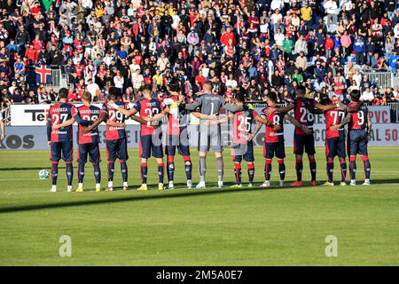 Cagliari, Cagliari, Italy, December 26, 2022, Team Cagliari Calcio  during  Cagliari vs Cosenza - Italian soccer Serie B match Stock Photo