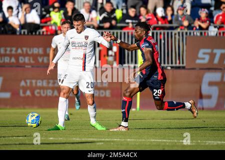 Marco Nasti of Cosenza Calcio  during  Cagliari vs Cosenza, Italian soccer Serie B match in Cagliari, Italy, December 26 2022 Stock Photo