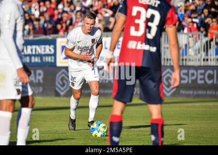 Emil Nestved Kornvig of Cosenza Calcio  during  Cagliari vs Cosenza, Italian soccer Serie B match in Cagliari, Italy, December 26 2022 Stock Photo