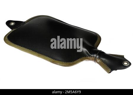 hot water bottle from the early 20th century isolated on white background Stock Photo