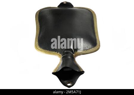 hot water bottle from the early 20th century isolated on white background Stock Photo