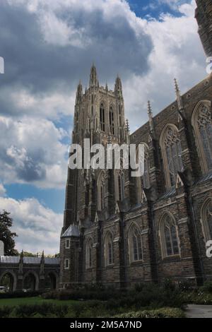 The Exterior Of Duke University Chapel, An Iconic Landmark On The ...