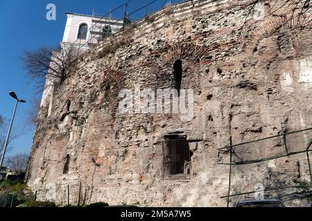 Wall of the Byzantine Hippodrome (Sphendone). Constantinople. Istanbul. Turkey. Stock Photo