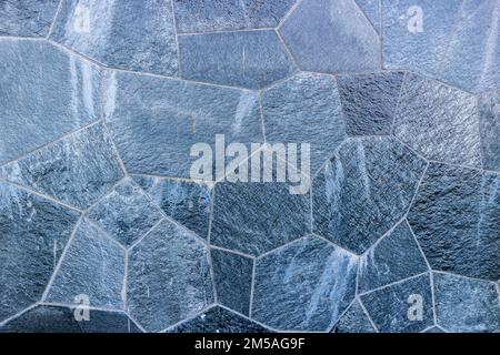 Mosaic marble natural stone wall background texture Stock Photo