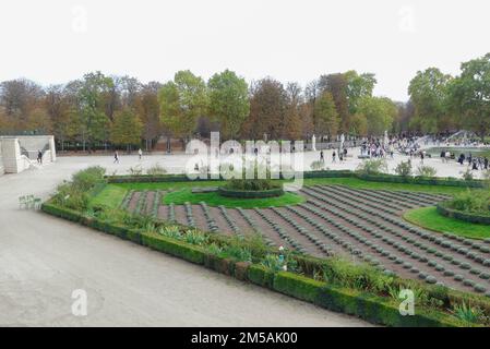 Paris, France. October 30. 2022. Historic monument from the 16th century, located in the center of the capital. Jardin des Tuileries. Stock Photo