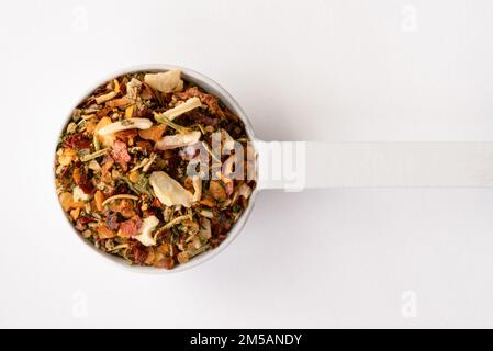 Soffritto Seasoning on a Teaspoon Stock Photo