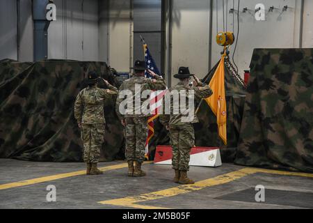 Cpt. Thomas Penland, Center-right, Passes The Troop Colors To Sgt. 1st ...