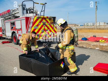 Operational Decon Line Setup Tech. Sgt. Ryan Faulk, 8th Civil Engineer Squadron Fire Department ...