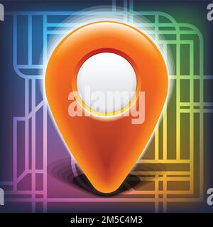 Map pointer. Vector. Eps 10. Stock Vector