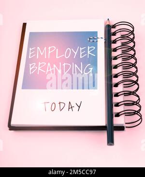 Conceptual display Employer Branding. Word for Process of promoting a company Building Reputation Stock Photo