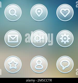 icon set for web or mobile devices Stock Vector