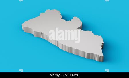 Relief map of Liberia with shaded relief Stock Photo - Alamy
