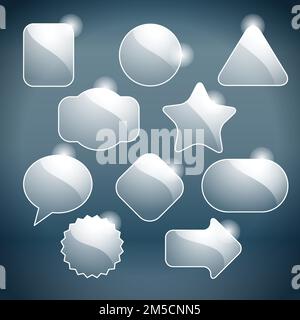 Blank white advertising coupons Stock Vector