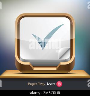 Check list icon, vector eps10 illustration Stock Vector