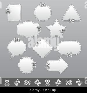 Blank white advertising coupon Stock Vector