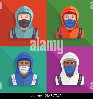 Protests icons set. Vector illustration eps 10. Stock Vector