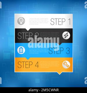 Banner Design template. Infographic. Vector eps 10. Stock Vector