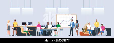Social Network and Teamwork Concept. Communication systems and Digital Technologies. Networking People and Human Communication Set. Men and Women Talk Stock Vector