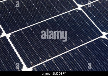 Macro closeup of solar panels with visible cells Stock Photo - Alamy