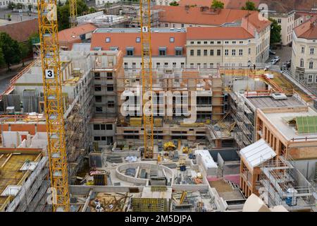 View to a building site Stock Photo