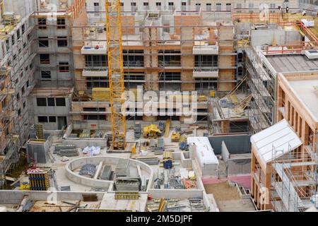View to a building site Stock Photo