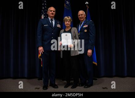 Col. Robert Gregory retires after 32 years in the Chaplain Corps. His ceremony was held Feb. 22, 2022, at the Nevada Air National Guard base in Reno, Nev. Stock Photo