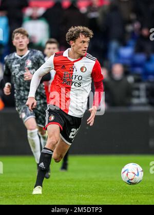 ROTTERDAM, NETHERLANDS - DECEMBER 7: Mats Wieffer (Feyenoord Rotterdam