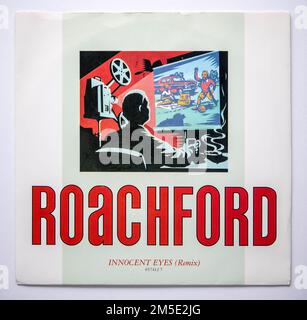 Picture cover of the seven inch single version of Innocent Eyes by Roachford, which was released in 1991 Stock Photo