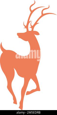 Deer logo icon design illustration Stock Vector