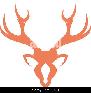 Deer logo icon design illustration Stock Vector